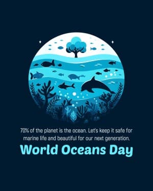 World Oceans Day graphic