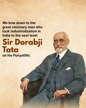 Dorabji Tata Punyatithi graphic