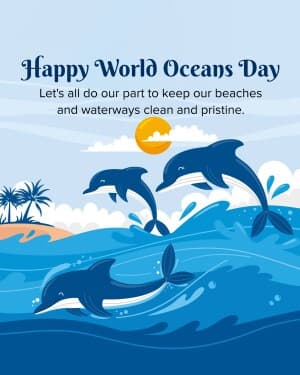 World Oceans Day poster