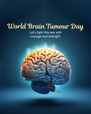 World Brain Tumour Day flyer