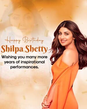 Shilpa Shetty Birthday graphic