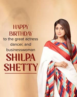 Shilpa Shetty Birthday banner