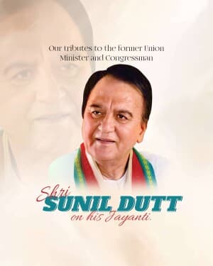 Sunil Dutt Jayanti image