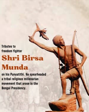 Birsa Munda Punyatithi image