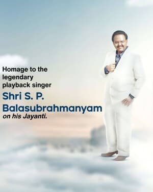 S. P. Balasubrahmanyam Jayanti graphic