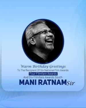 Maniratnam Birthday event poster