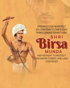 Birsa Munda Punyatithi poster