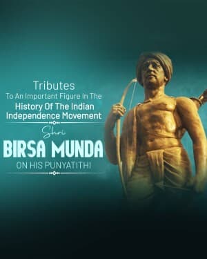 Birsa Munda Punyatithi flyer