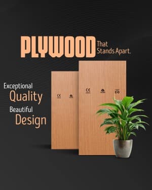 Plywood promotional post