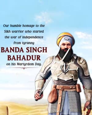 Banda Singh Bahadur Martyrdom Day video