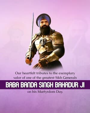 Banda Singh Bahadur Martyrdom Day image