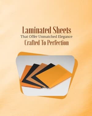 Plywood and Laminate promotional template