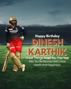 Dinesh Karthik Birthday post