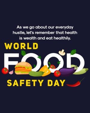 World Food Safety Day post
