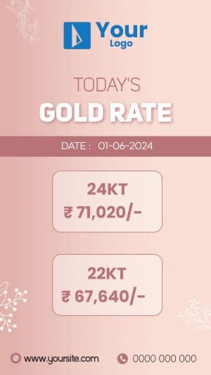 Gold Rate poster Maker