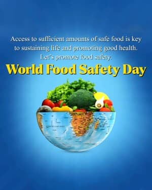 World Food Safety Day event poster