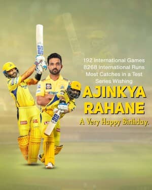 Ajinkya Rahane Birthday post