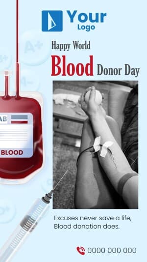 World Blood Donor Day Templates poster