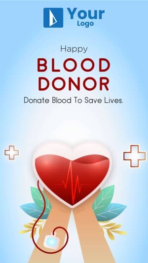 World Blood Donor Day Templates Instagram banner