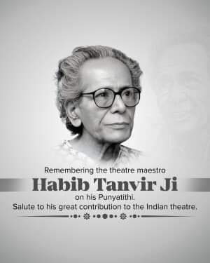 Habib Tanvir Punyatithi poster