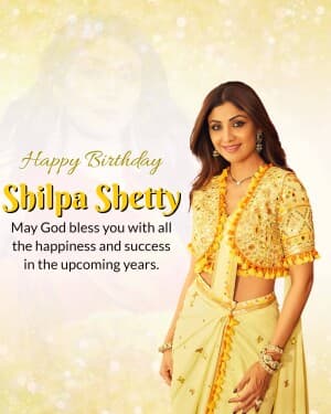 Shilpa Shetty Birthday post