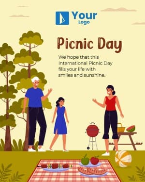 Picnic Day Wishes Social Media poster