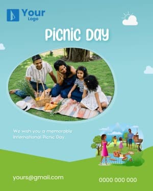 Picnic Day Wishes marketing flyer