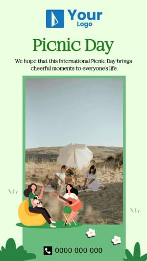 Picnic Day Wishes Social Media template