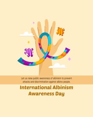 International Albinism Awareness Day graphic