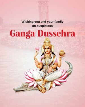 Ganga Dussehra illustration