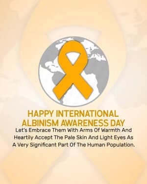 International Albinism Awareness Day flyer