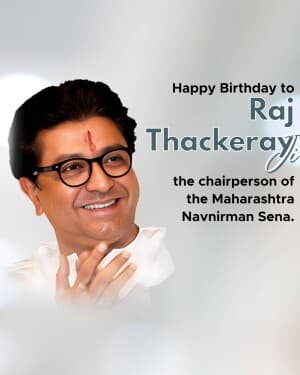 Raj Thackeray Birthday graphic