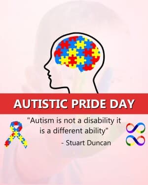 Autistic Pride Day flyer