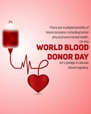 World Blood Donor Day flyer