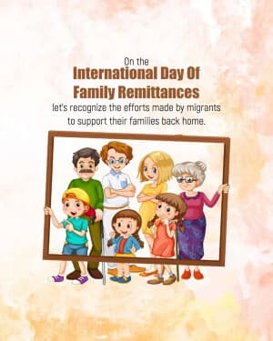 International Day of Family Remittances illustration