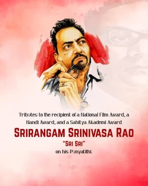 Srirangam Srinivasa Rao Punyatithi graphic