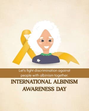 International Albinism Awareness Day banner