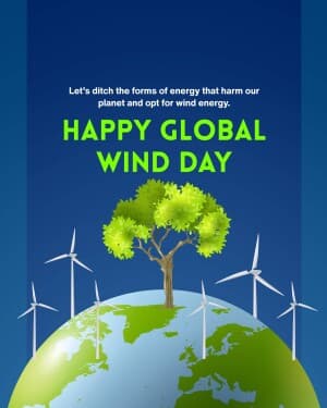 Global Wind Day poster