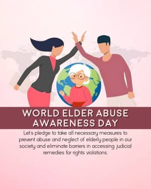 World Elder Abuse Awareness Day flyer