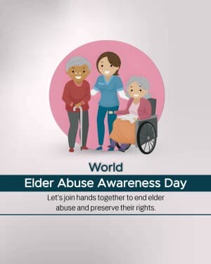 World Elder Abuse Awareness Day banner