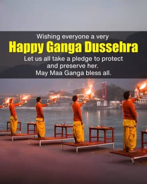 Ganga Dussehra event poster