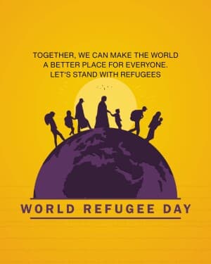 World Refugee Day event poster