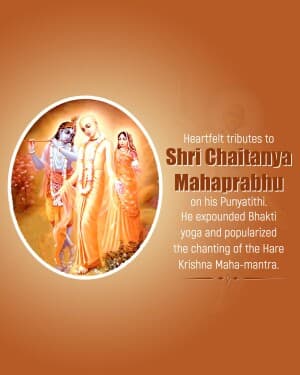 Chaitanya Mahaprabhu Punyatithi post