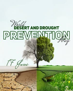 World Desert and Drought Prevention Day illustration