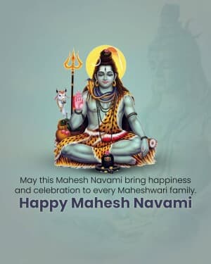 Mahesh Navami illustration