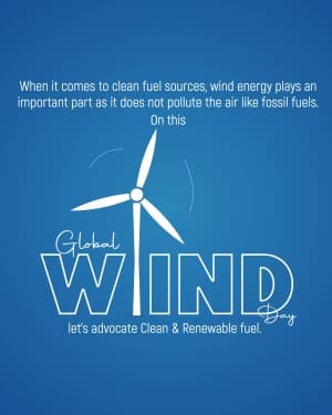 Global Wind Day event poster