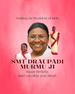 Draupadi Murmu Birthday graphic