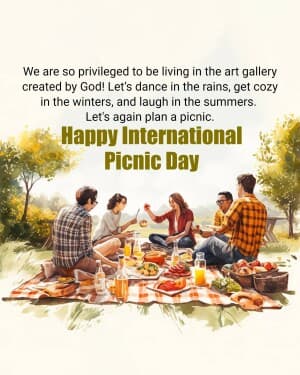 International Picnic Day event poster