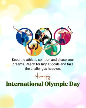 International Olympic Day graphic