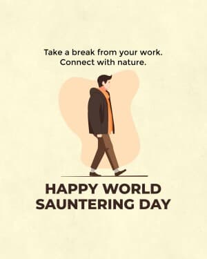 World Sauntering Day creative image